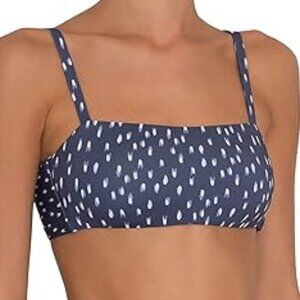NWT Eberjey Women's Ikat Stroke Bikini Top Medium